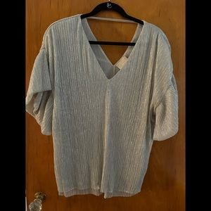 Anthropologie silver top